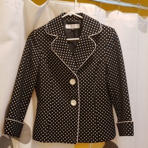 TAHARI pok a dot jacket!